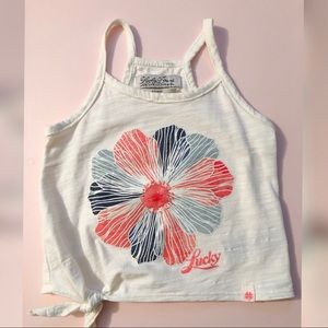 Lucky Brand sparkly flower tank